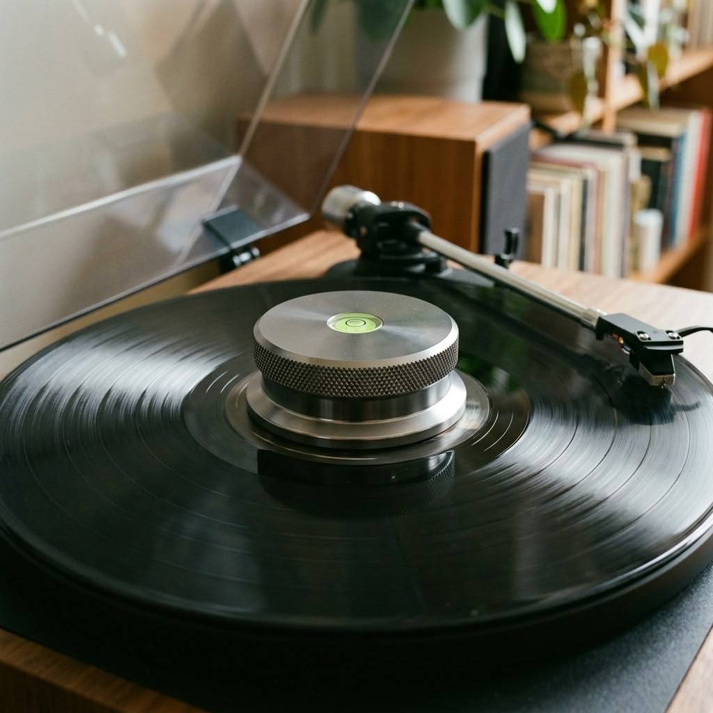 Heavy Aluminium Record Clamp (Vinyl Stabiliser)