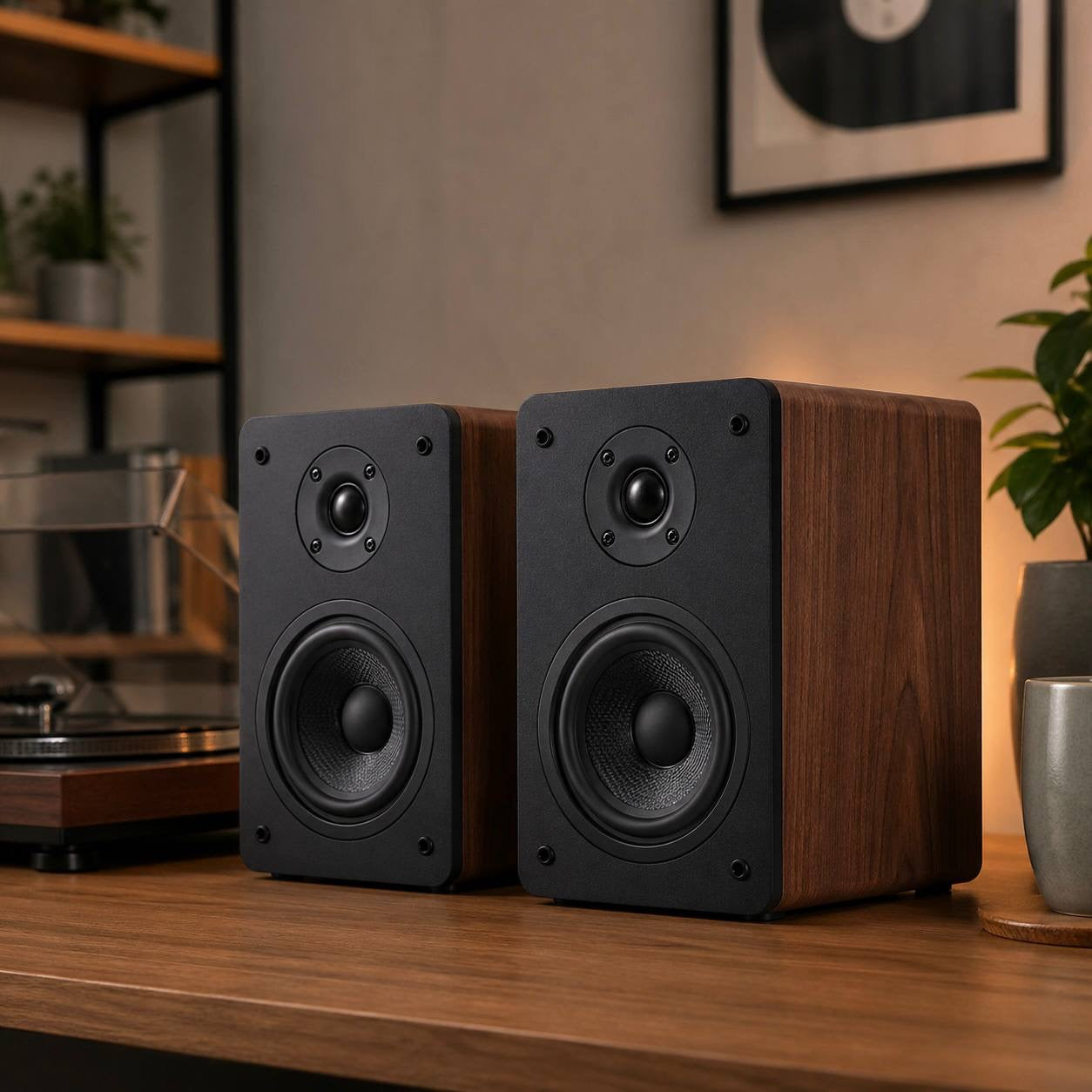 Compact Bluetooth Bookshelf Speakers